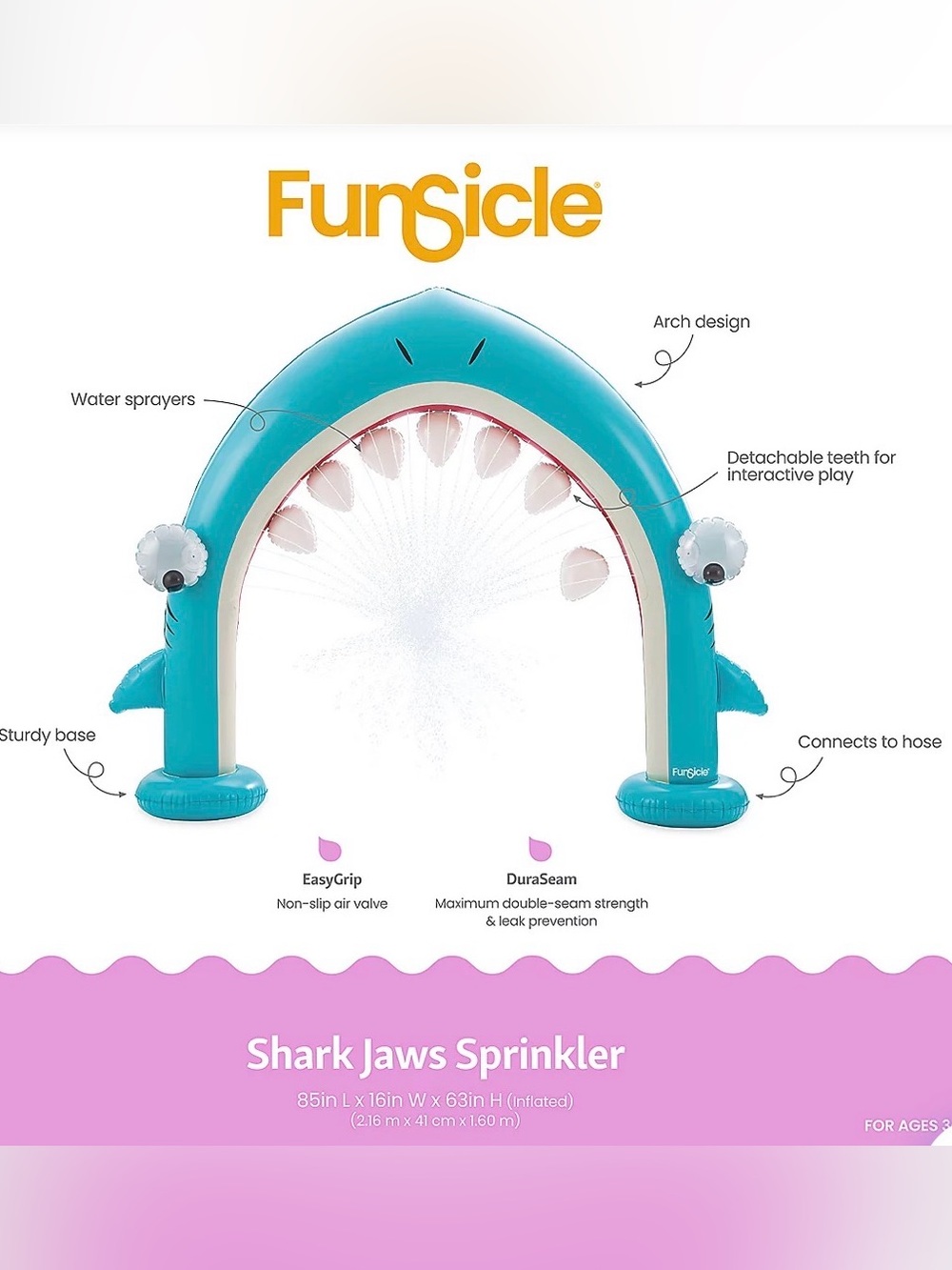 Shark Jaws Sprinkler - Teal